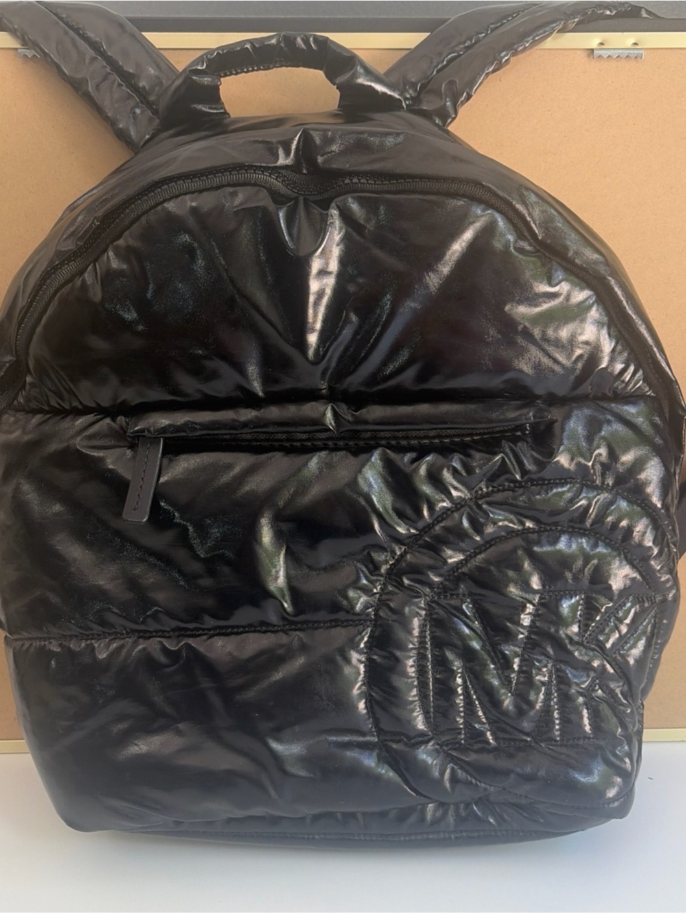 Michael Kors Rae Medium Quilted Nylon Black Backpack New w/ tag no dust bag